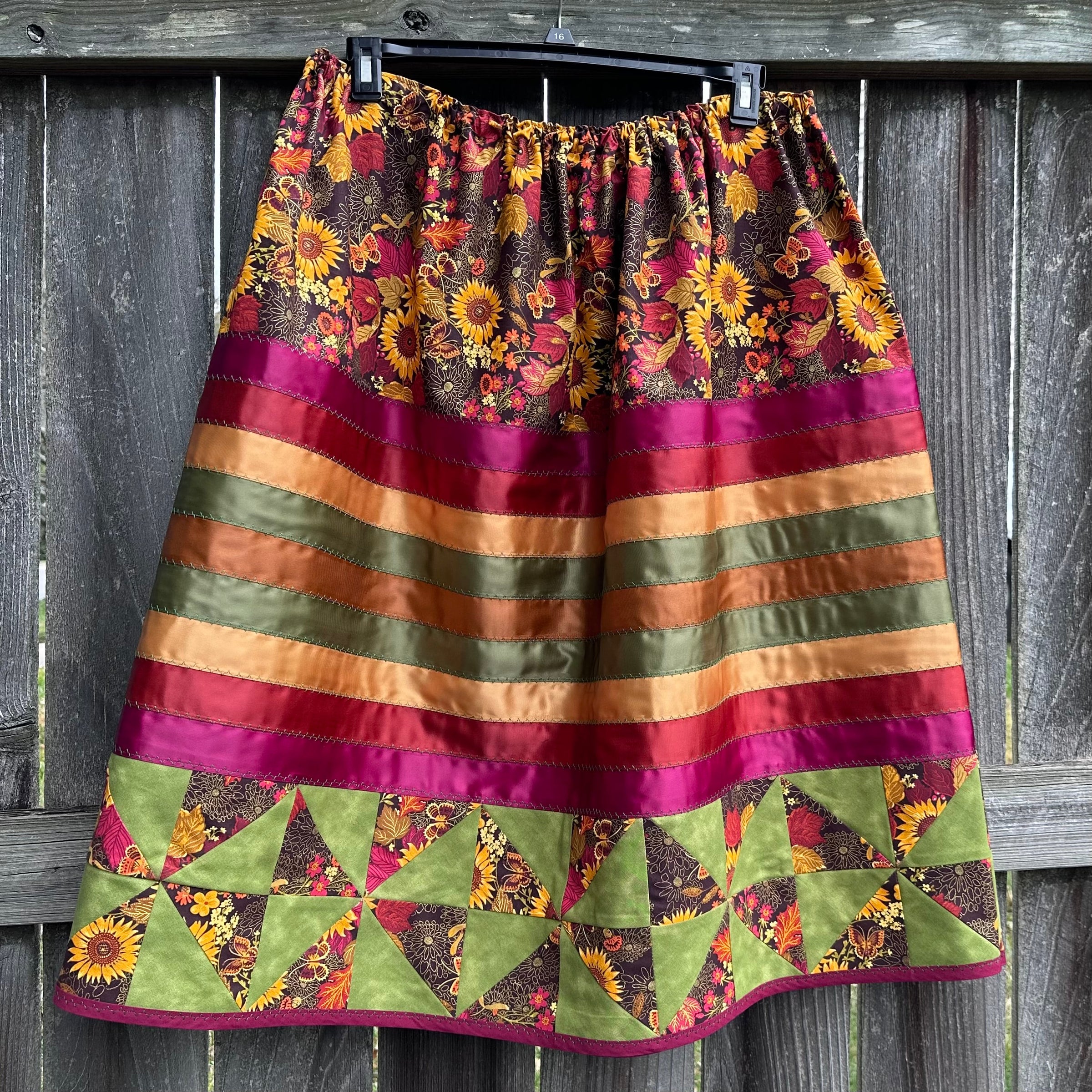 Fall Harvest Quilted Ribbon Skirt by Tabitha Jacobs-Polanco