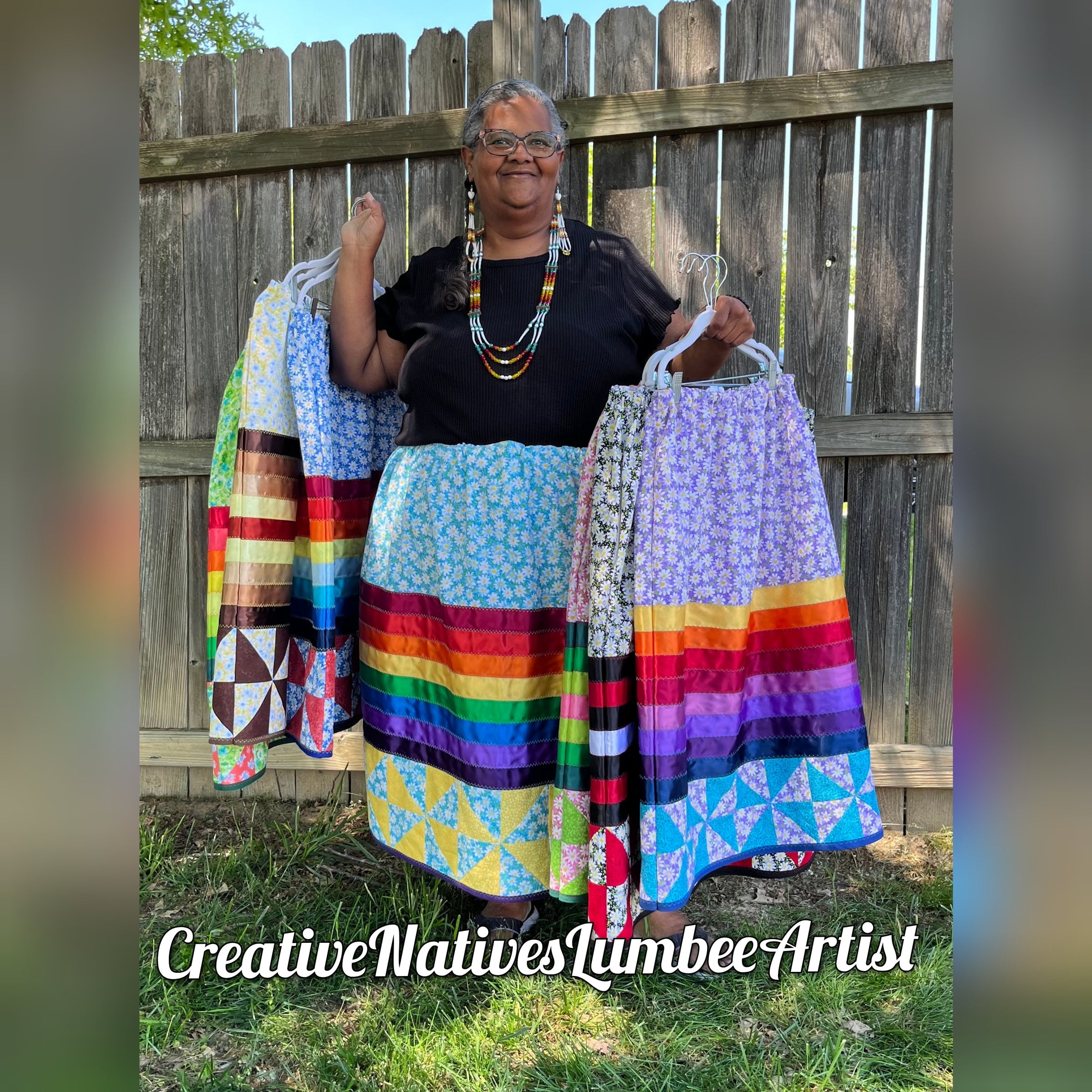 Fall Harvest Quilted Ribbon Skirt by Tabitha Jacobs-Polanco