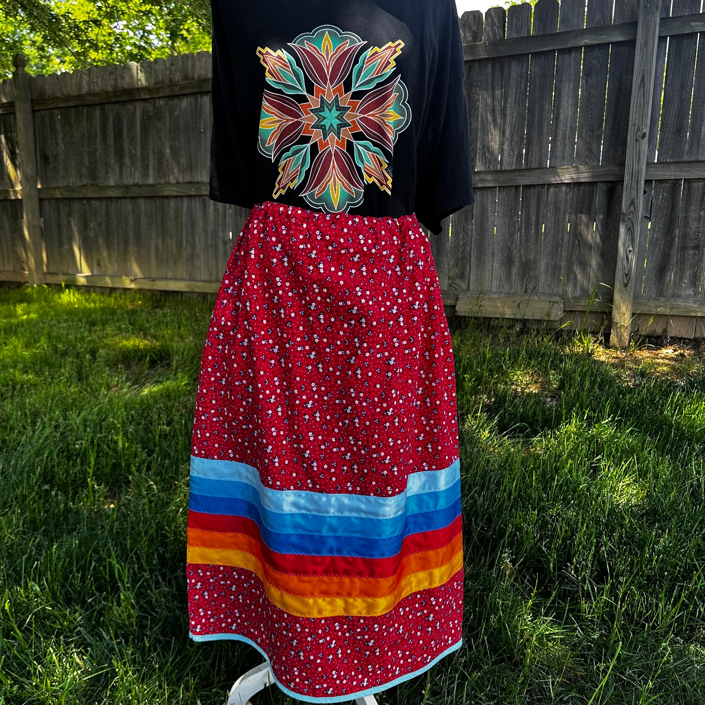 Red Ribbon Skirt by Tabitha Jacobs-Polanco | Creative Natives