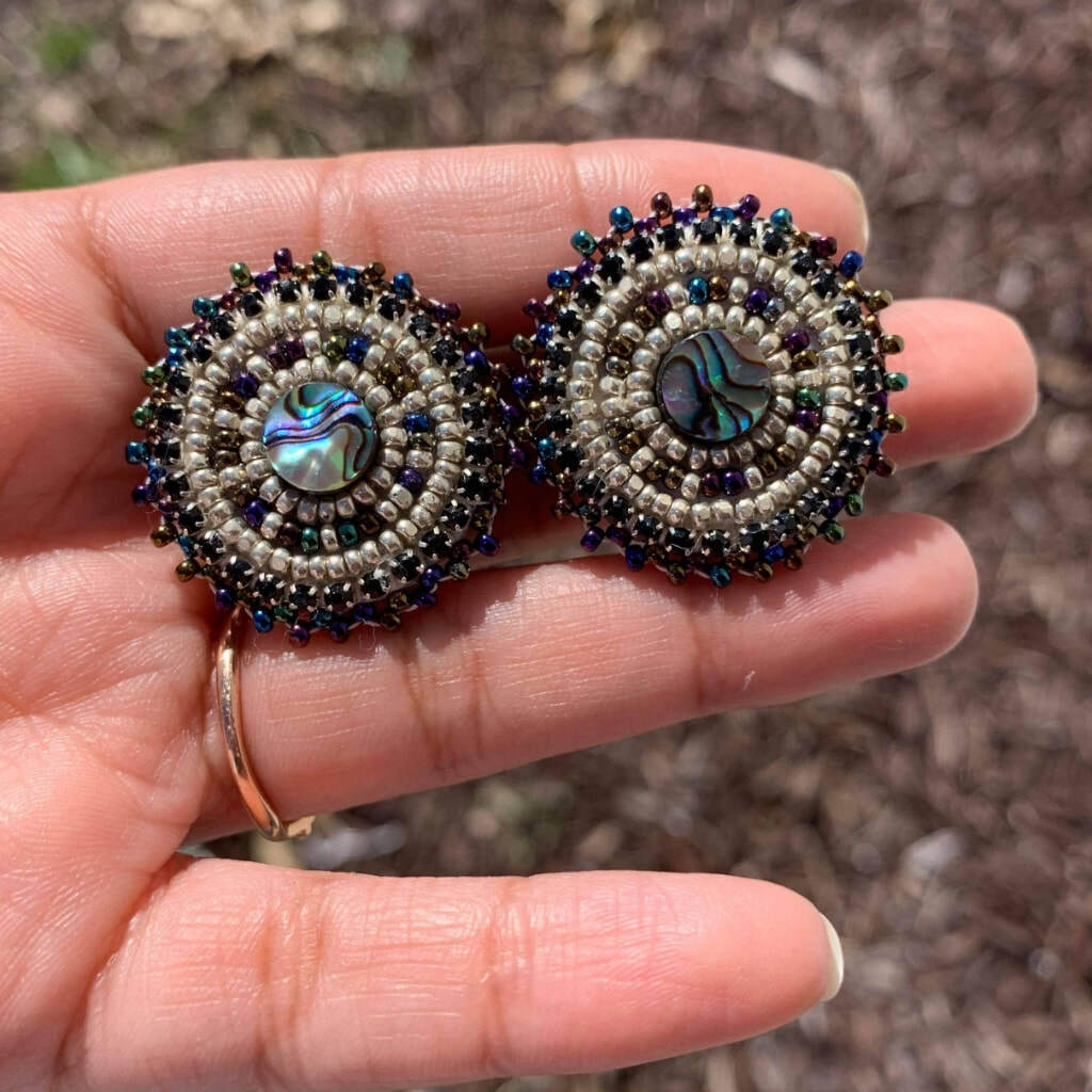 Lumbee beaded earrings store
