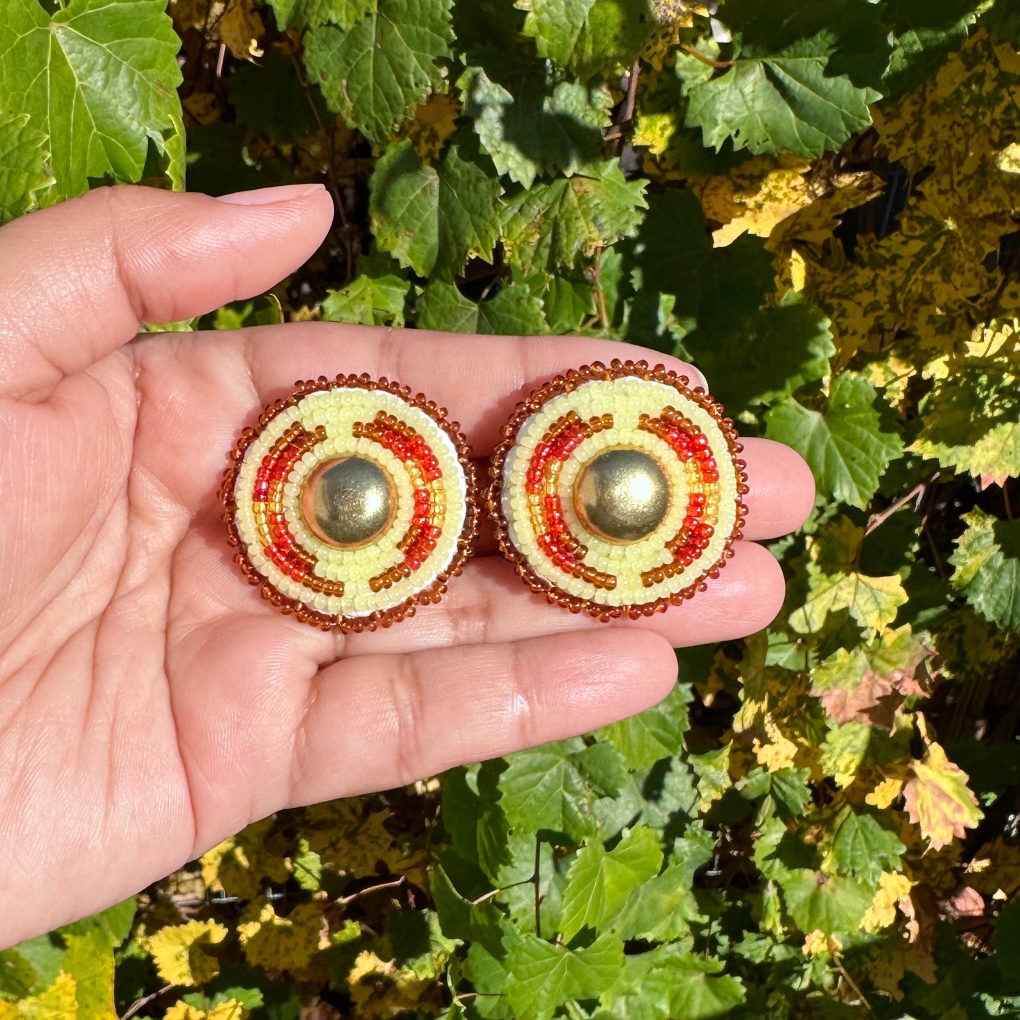 Lumbee beaded hotsell earrings