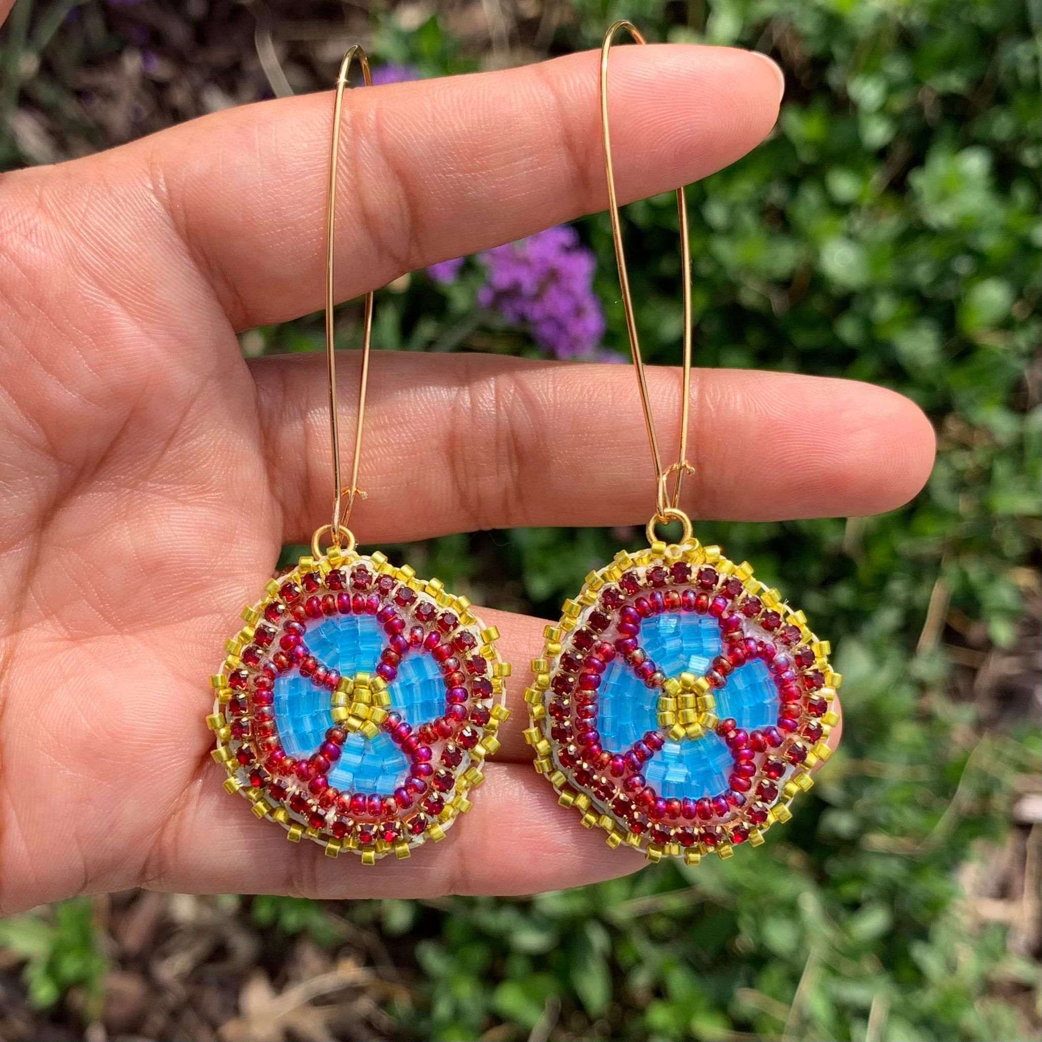 Lumbee beaded earrings store